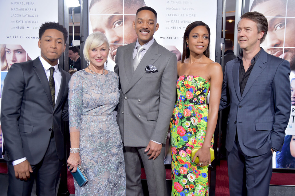 Helen Mirren oraz Jacob Latimore, Will Smith, Naomie Harris i Edward Norton