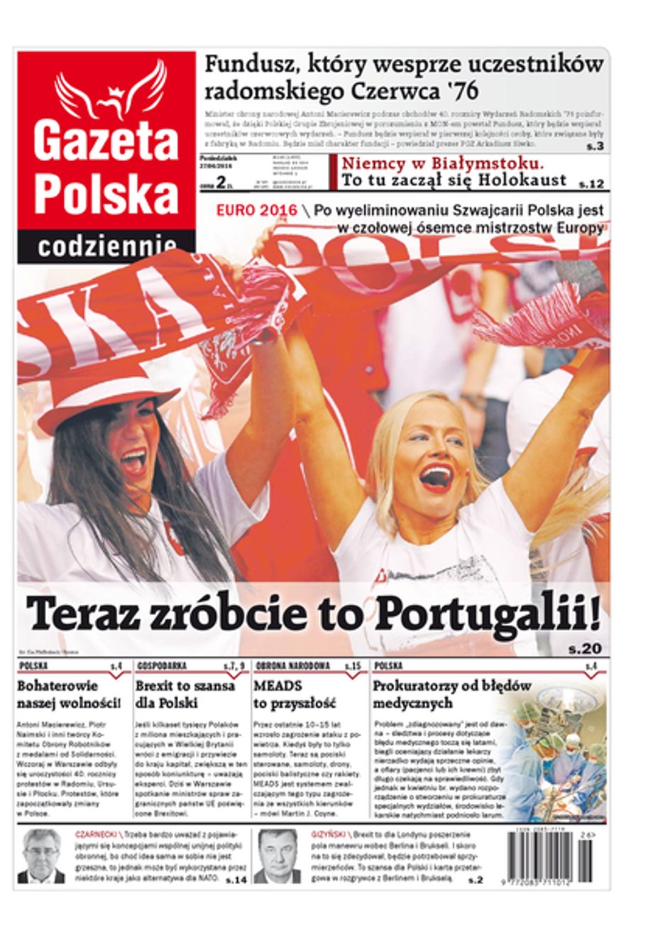 Okładka "Gazety Polskiej. Codziennie"