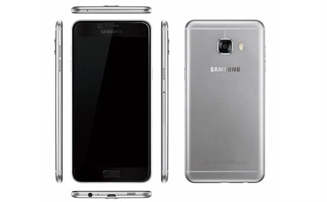 Samsung Galaxy C5 w szarym kolorze