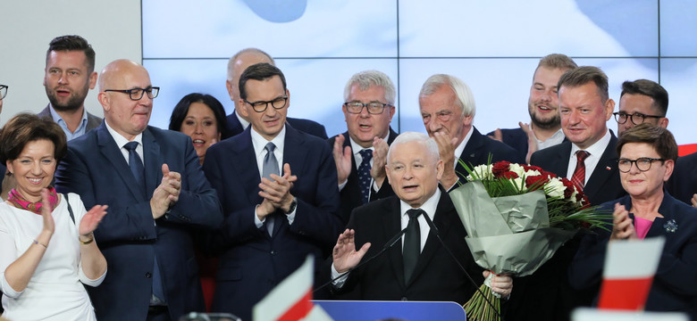 Nieoficjalne wyniki wyborów 2023. Kaczyński: Czwarte zwycięstwo w historii naszej partii