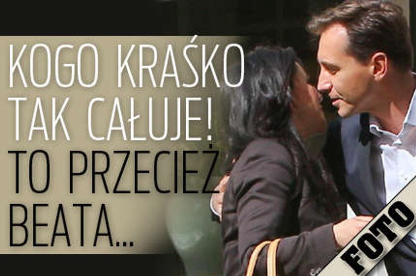 Kogo Kraśko tak całuje To przecież Beata FOTO