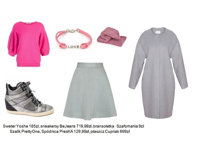 Z czym nosić szare ubrania jesienią 2014?
