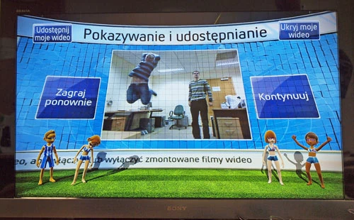 Podczas gry kamera wbudowana w Kinect rejestruje obraz, dzięki temu po zakończeniu zmagań możemy zobaczyć się w akcji.