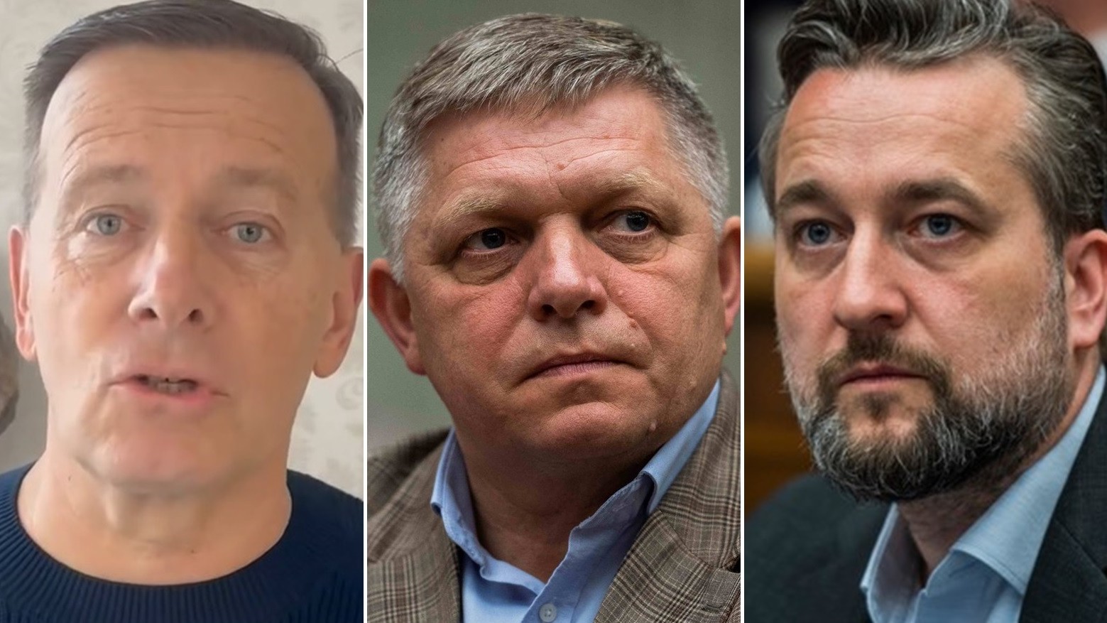 Boris Kollár, Robert Fico a Ľuboš Blaha.