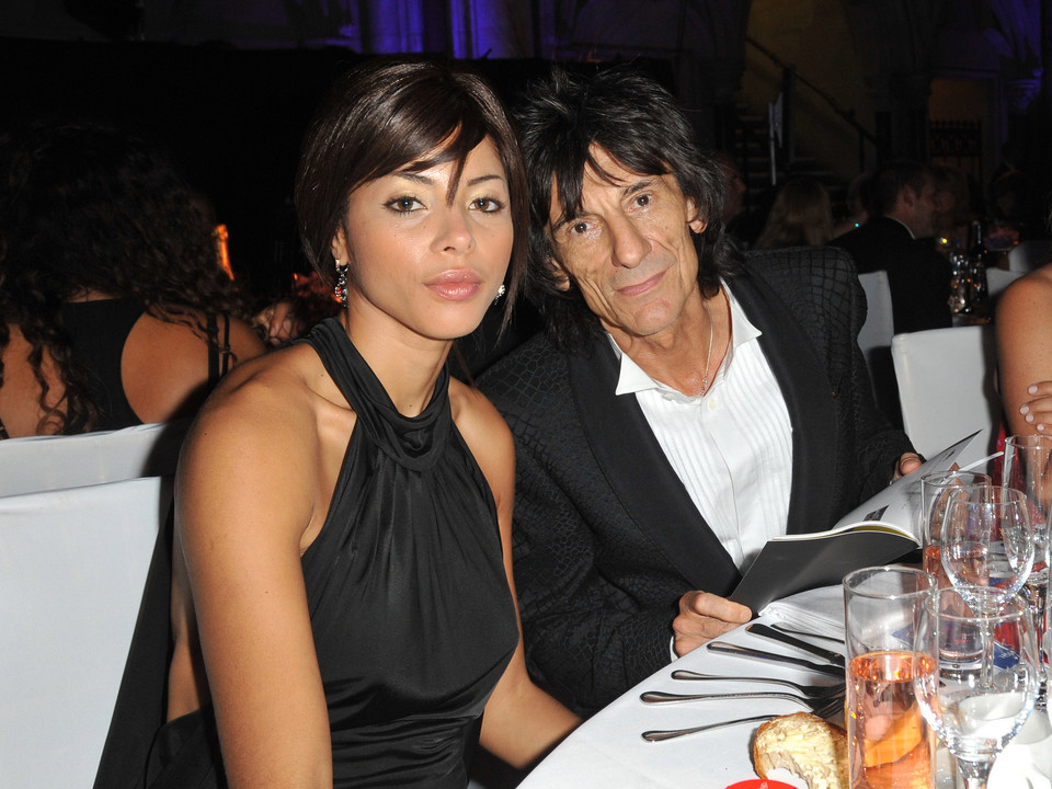 Ronnie Wood i Ana Paula Araújo (fot. Getty Images)
