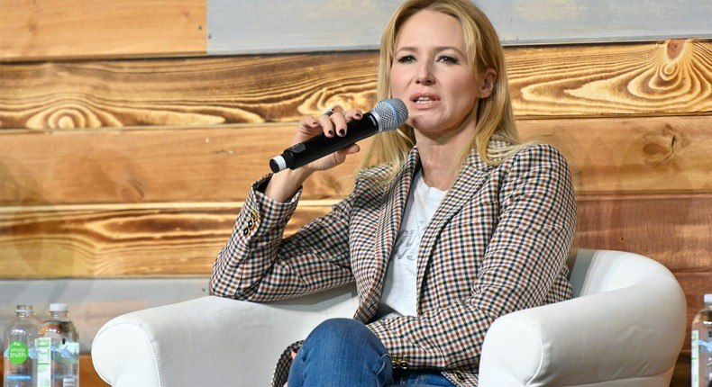 Singer-songwriter Jewel speaks at an event at Duke Energy Convention Center on October 13, 2019 in Cincinnati, Ohio.