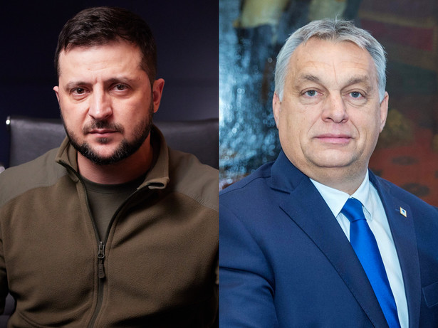 Wołodymyr Zełenski i Victor Orban