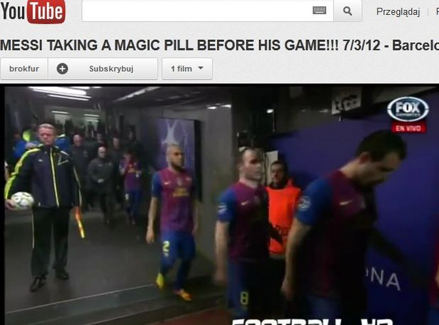 Messi przed meczem dostał tajemniczą pigułkę. Zobacz wideo
