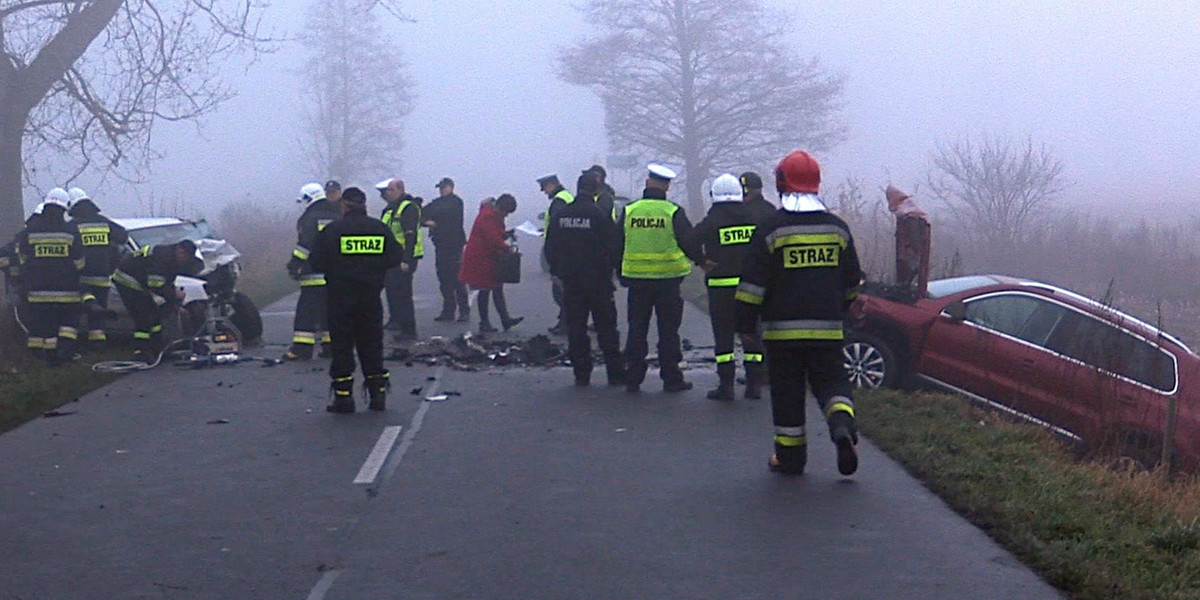 Tragiczny wypadek między Kaczorami a Krzewiną w Wielkopolsce