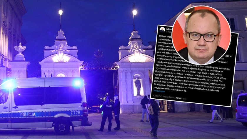 Adam Bodnar about the event at the University of Warsaw. « I was on the campus at the time of the attack »