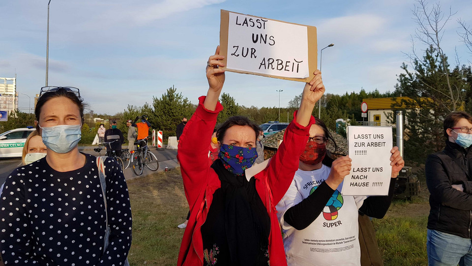 Koronawirus zamknął granice. Protest na polsko-niemieckich przejściach