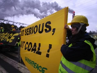 KONIN ELEKTROWNIA PROTEST GREENPEACE