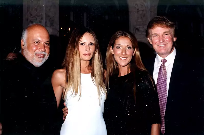 Melania Trump, Donald Trump, Celine Dion, Rene Angelil 1999 / Davidoff Studios Photography / GettyImages 