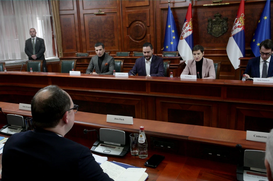 Ana Brnabić sa članovima delegacije Atlantskog saveta