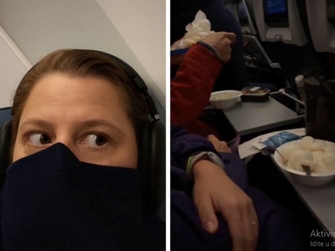 Žena pokazala šta je par jeo tokom 16 - časovnog leta i svi su se zgrozili
