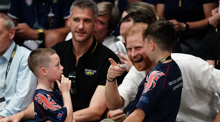 0911 The Duke of Sussex, watches the wheelchair rugby finals at the Merkur Spiel-Arena during the Invictus Games in Dusseldorf,