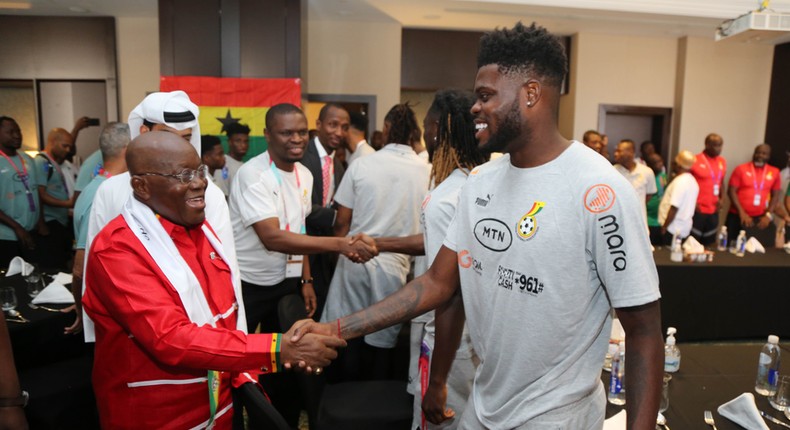 Akufo-Addo visits Black Stars