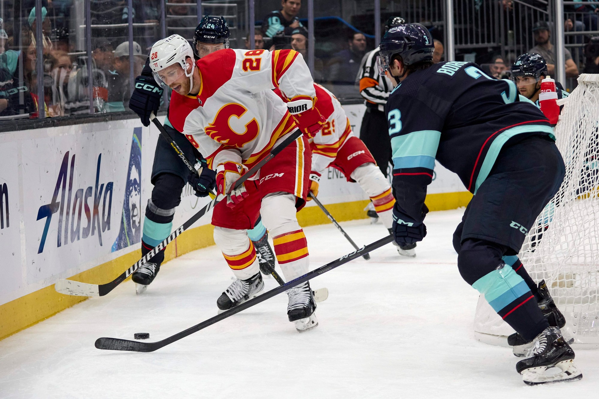 Zápas NHL: Seattle Kraken - Calgary Flames.