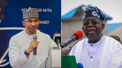 Chief Executive Officer of Connected Development, Mallam Hamzat Lawal and President Bola Ahmed Tinubu. [Connected Development]