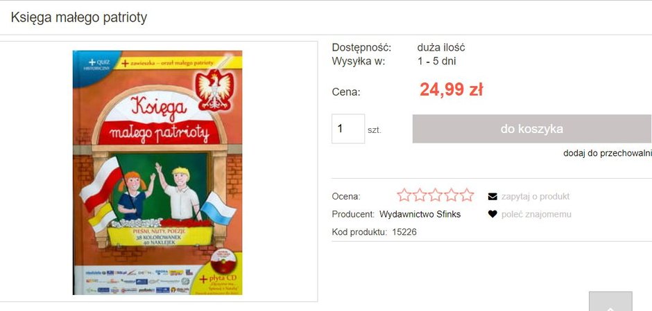 "Księga małego patrioty" w ofercie Splendoru24