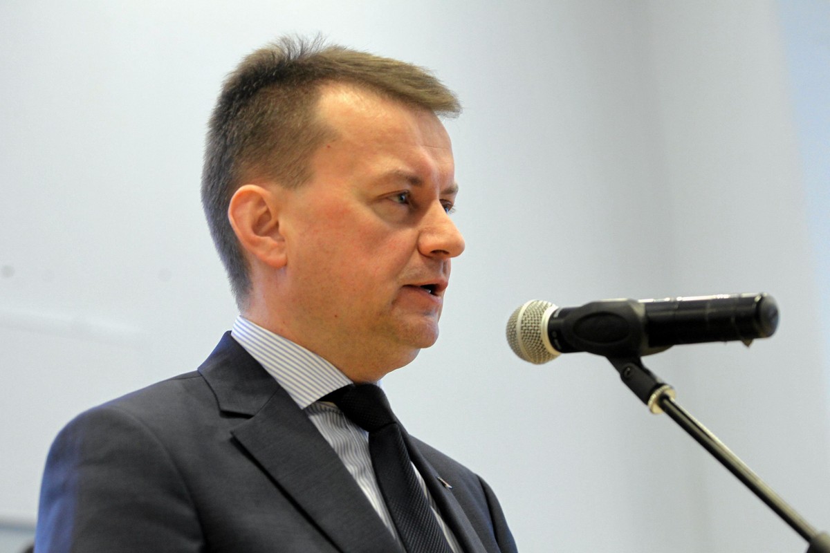 Minister MSWiA Mariusz Blaszczak, Fot . Przemek Wierzchowski / Agencja Gazeta