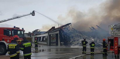 Pożar sklepu Lidl w Wadowicach. Ewakuowano klientów