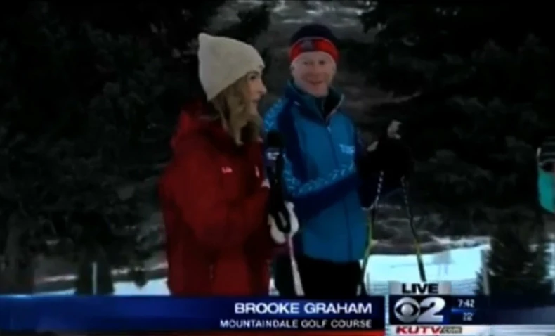 Bruk Grejhem je pravila reportažu o kros-kantri skijanju kada se onesvestila