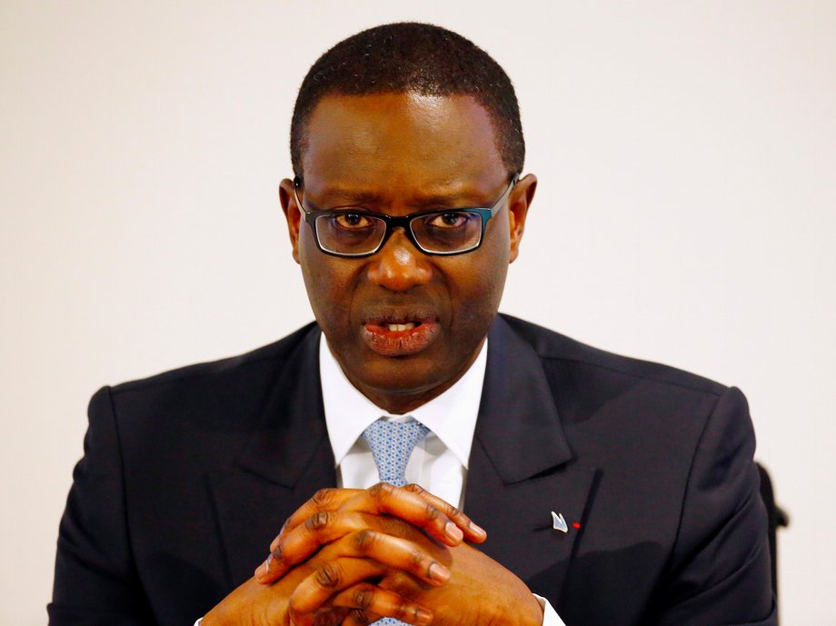 Credit Suisse CEO Tidjane Thiam in a news conference in Zurich on May 10.