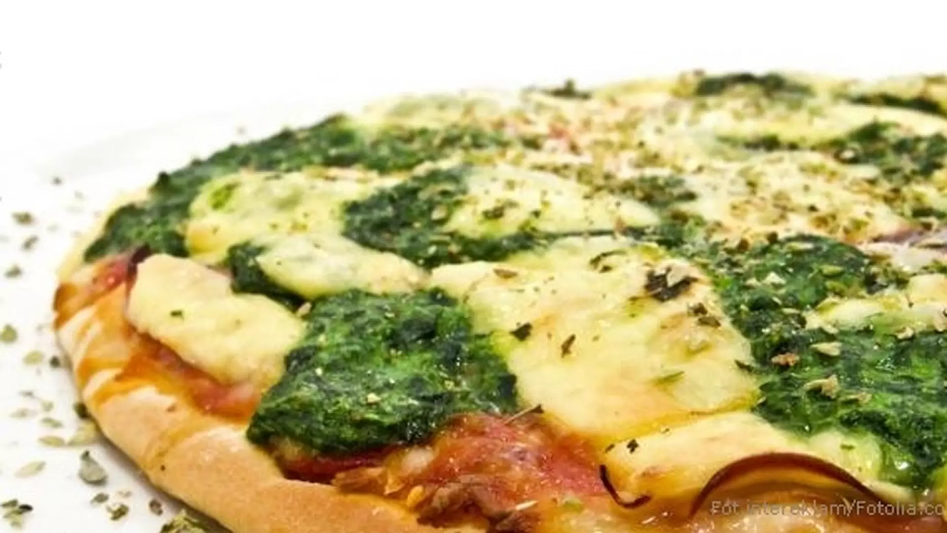 Obiad po włosku: pizza ze szpinakiem
