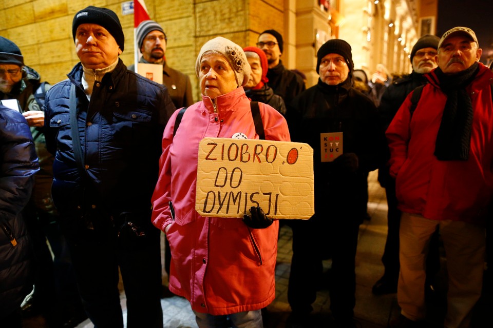 Protest w Łodzi