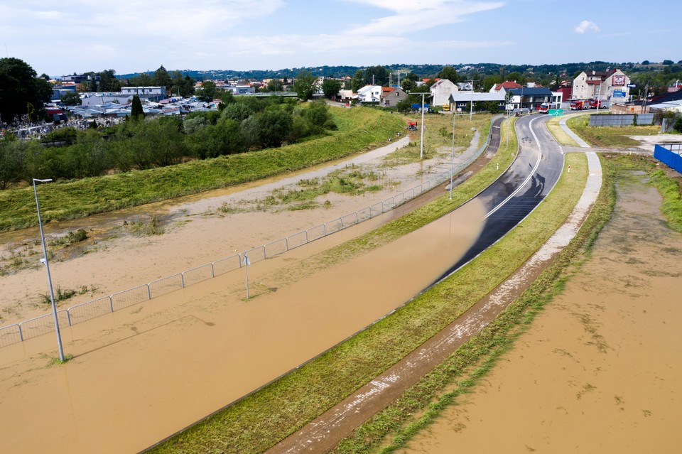 Podtopienia w Jaśle