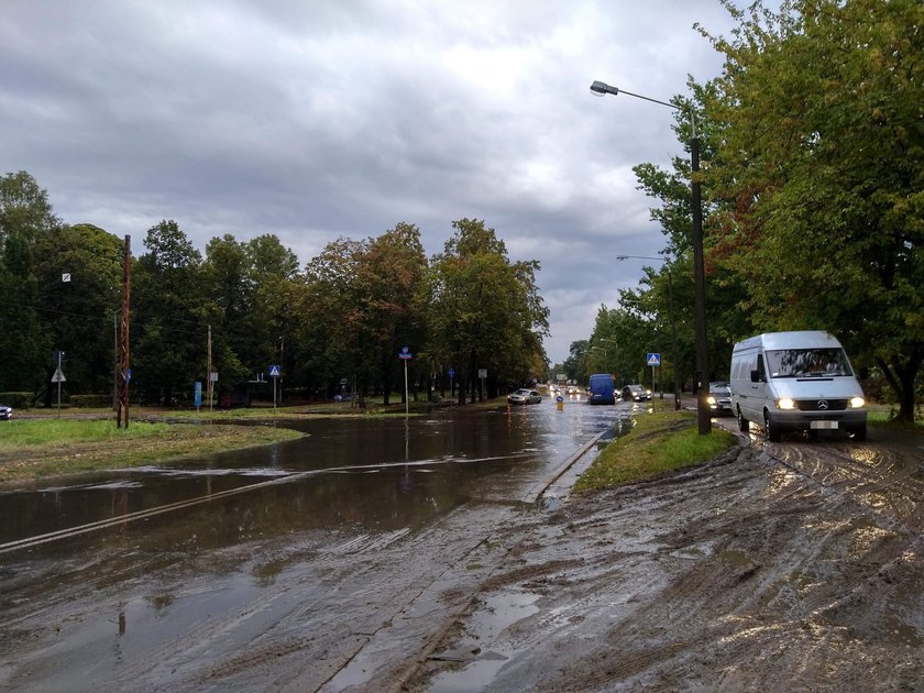 Burza i ulewa w Łodzi