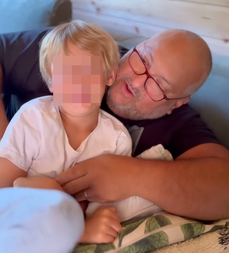 Patrik Hezucký so synom Oliverom. 