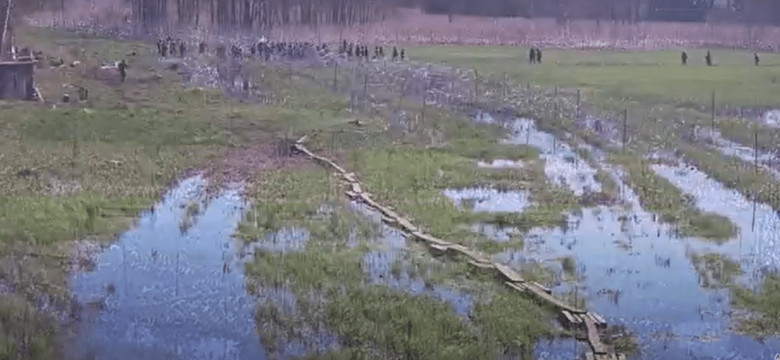 Szturm na granicy z Białorusią. "Migranci rzucali konarami drzew i kamieniami"