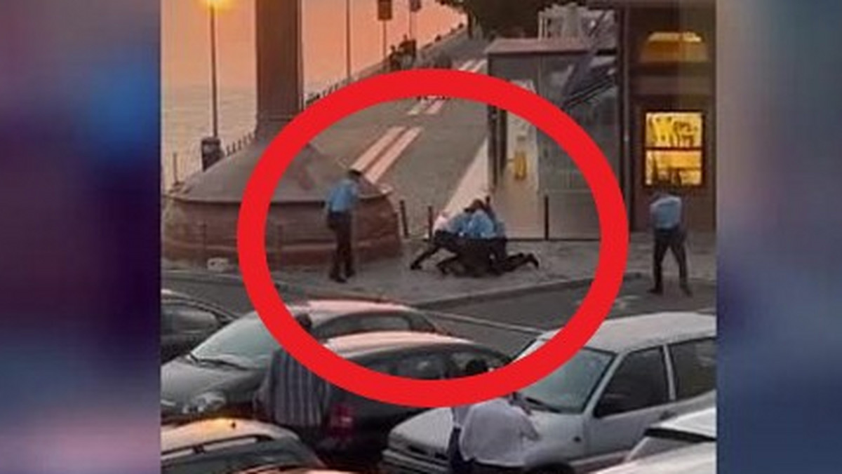 Turysta zamówił w restauracji sok z granatu. Policja powaliła go na ziemię i skuła