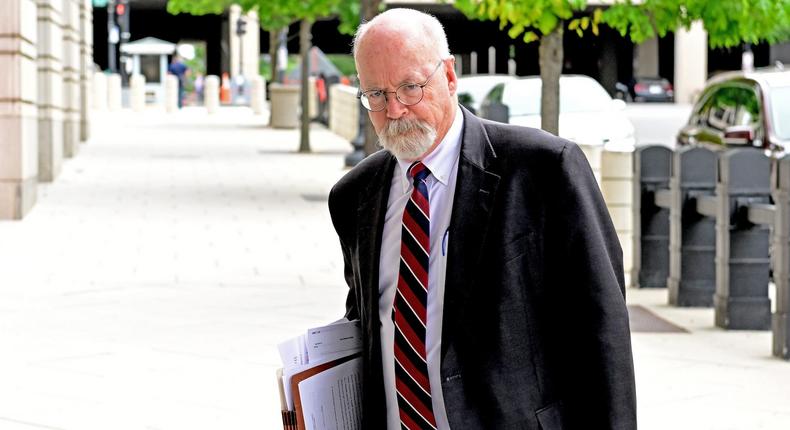 Then-special counsel John Durham arrives for a trial last year.Ron Sachs/Consolidated News Pictures/Getty Images