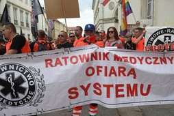 Protest ratowników medycznych