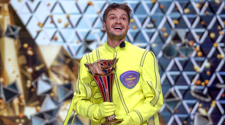 A fiatal énekes-színész nyerte az Álarcos énekes legutóbbi évadát, Banánként végig jó teljesítményt nyújtott / Fotó: RTL KLUB