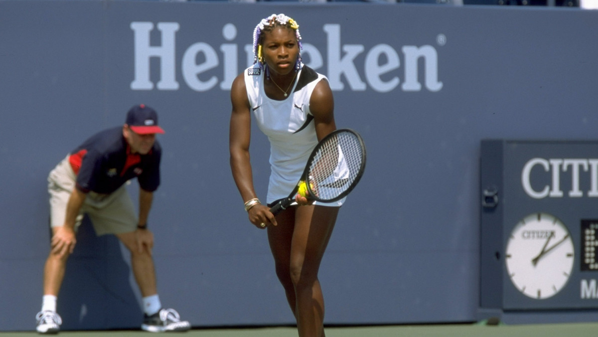 Serena Williams podczas US Open w 1998 roku