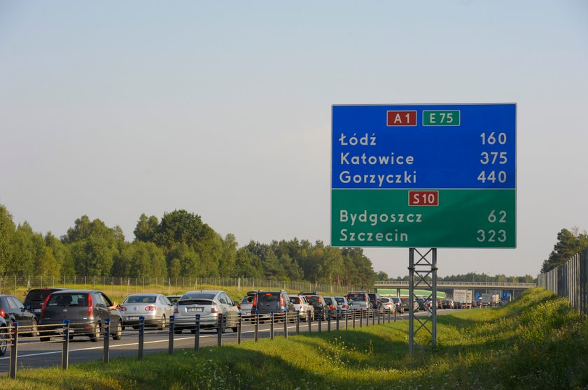 Korki na autostradzie A1