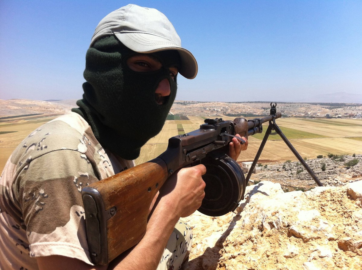 Powstaniec na wzgórzach Syrii