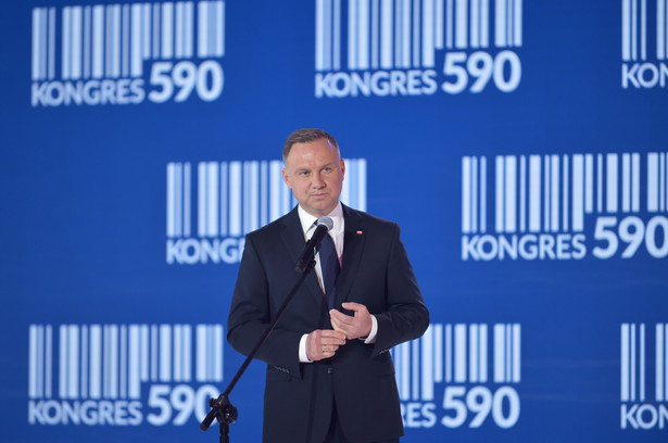 Prezydent RP Andrzej Duda podczas otwarcia 7. edycji Kongresu 590