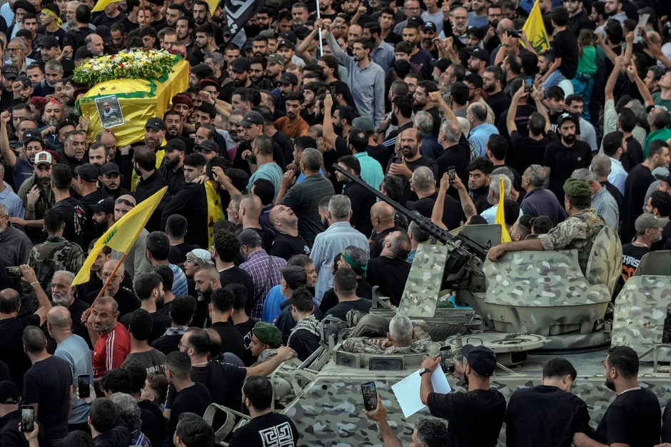 Sahrana ubijenih u eksplozijama pejdžera u Bejrutu, Liban, 18. septembra