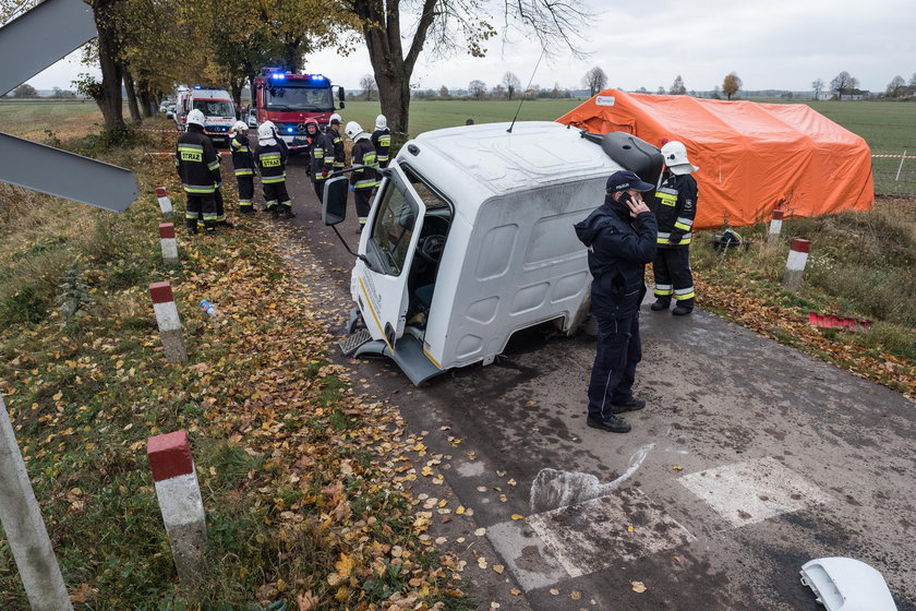 Wypadek szynobusu w miejscowości Nowe Gronowo