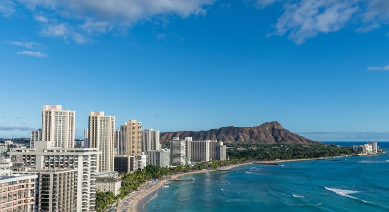 Hawaii was ranked the happiest state in the US.Alex Krassel/Shutterstock