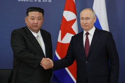 Kim Dzong Un i Władimir Putin