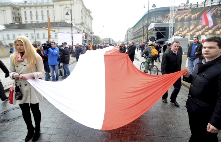 Zorganizowane przez PiS obchody rocznicy katastofy smoleńskiej w Warszawie