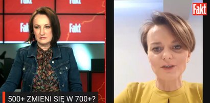 500 plus zamieni się w 700 plus? Jadwiga Emilewicz gościem Faktu LIVE