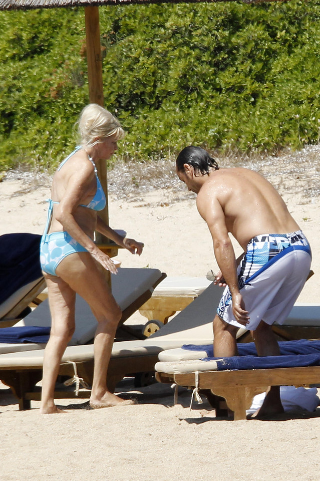 Ivana Trump na plaży