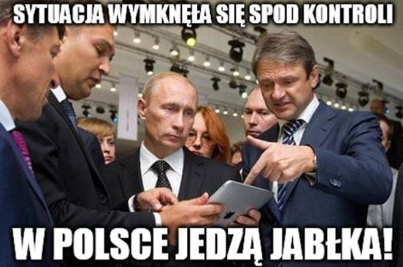 Polacy jedzą jabłka na złość Putinowi [MEMY]